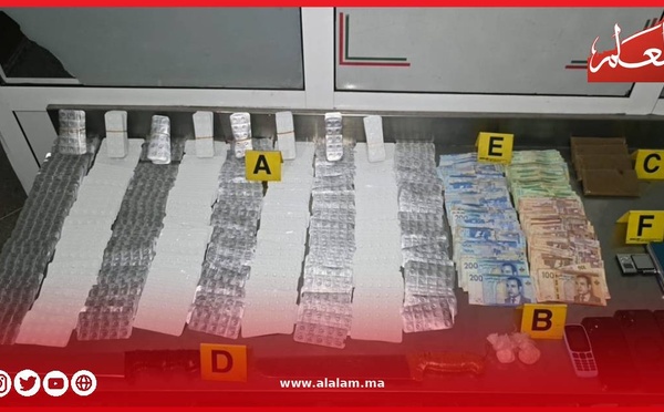 أكادير.. توقيف شخصين وحجز 5700 قرص مخدر وجرعات من الكوكايين والبوفا