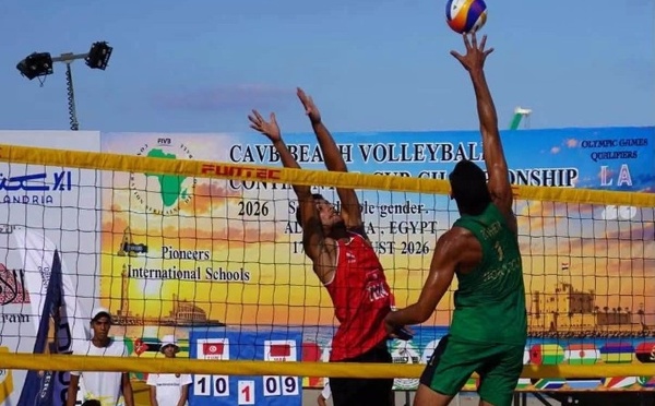 المغرب إلى نهائي بطولة إفريقيا للكرة الطائرة الشاطئية ويضرب موعدًا مع الجزائر