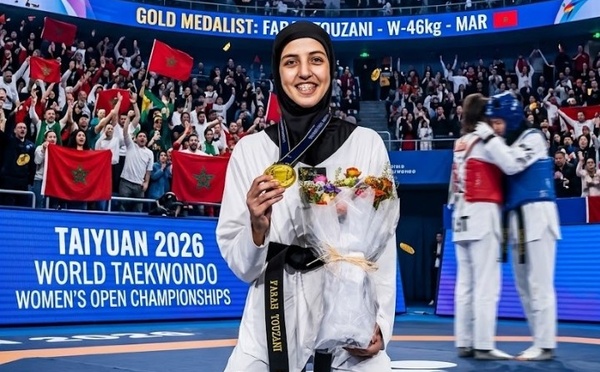 فرح التوزاني تعتلي عرش التايكوندو العالمي ببطولة العالم "تايوان 2026"