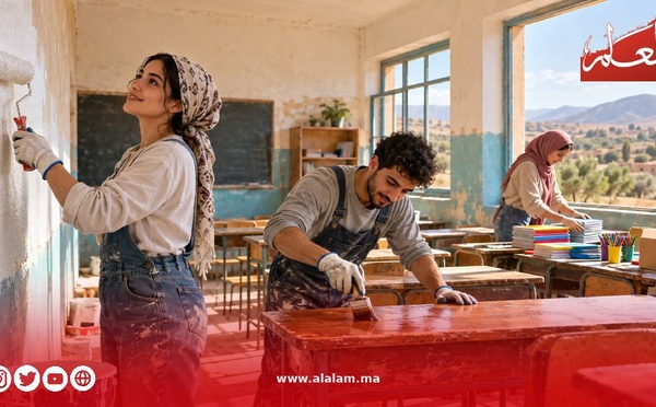 طلبة بسطات يجددون فضاءات ثلاث مدارس… والتضامن يدخل الأقسام