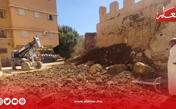 انهيار جزء من السور التاريخي بتارودانت يسائل المسؤولين