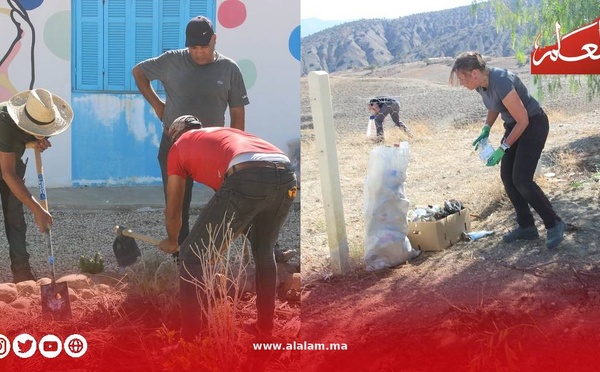 متطوعون من هولندا لدعم البيئة وتعزيز الفلاحة الإيكولوجية بالريف