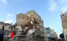 شاهد لحظة انهيار منزل بالبيضاء