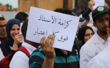 وقفات احتجاجية للأساتذة المتعاقدين في مختلف أقاليم جهة مراكش آسفي  