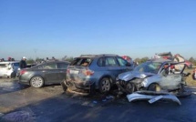 وفاة شخص وإصابة 37 آخرين في حادث سير مروع