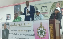 لقاء تواصلي مثمر للكاتب الوطني لنقابة  الجامعة الحرة للتعليم بالقصر الكبير
