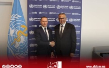 وزير الصحة المغربي يجري مباحثات ثنائية مع المدير العام لمنظمة الصحة العالمية