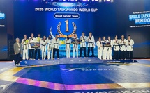المنتخب الوطني فئة فريق مختلط  للتايكوندو يتوج بفضية في كأس العالم للفرق بجمهورية كوريا.