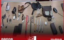 تفكيك عصابة من 4 اشخاص متخصصة في السرقة المقرونة بالضرب والجرح باستعمال السلاح الأبيض بوجدة وجرسيف