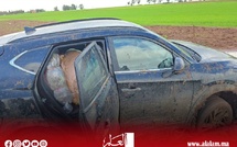 هكذا تخلى تاجر مخدرات عن سيارته التي علقت في الوحل بعد مباغتته من قبل الدرك